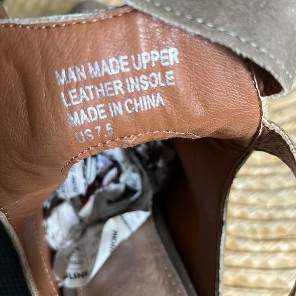 Mi.im leather Western Buckle Sandals Boots Size 7.5 - Picture 14 of 16